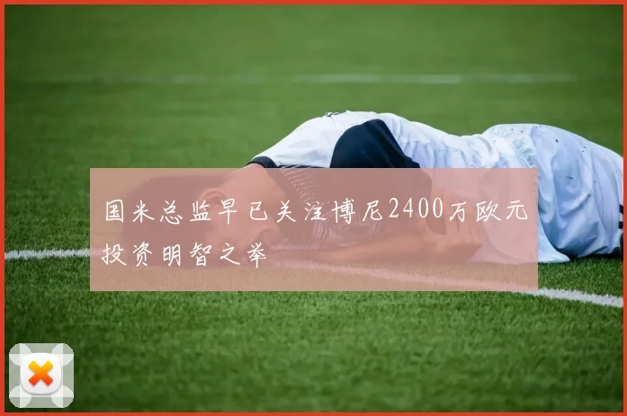 国米总监早已关注博尼2400万欧元投资明智之举